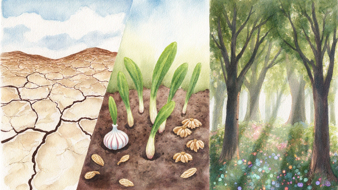 Třífázový vývoj obnovy střevní mikroflóry od poškození k obnově