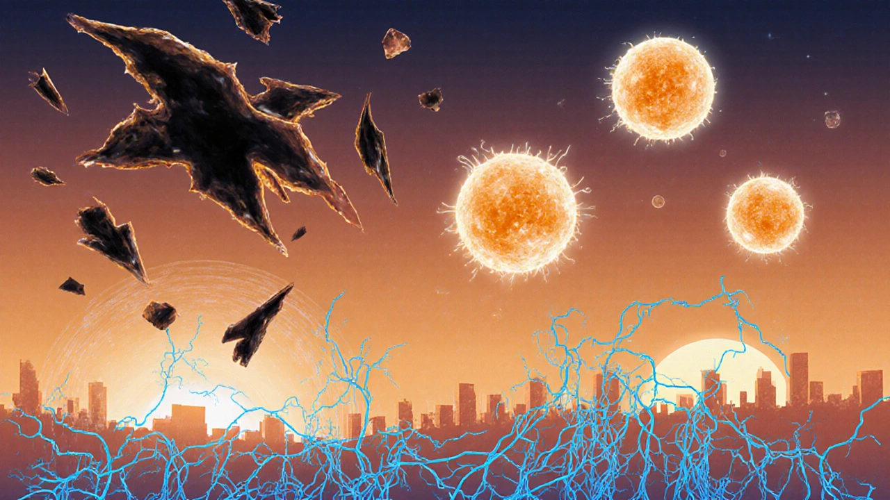 Vitamín C neutralizuje volné radikály a stimuluje tvorbu kolagenu v kůži.