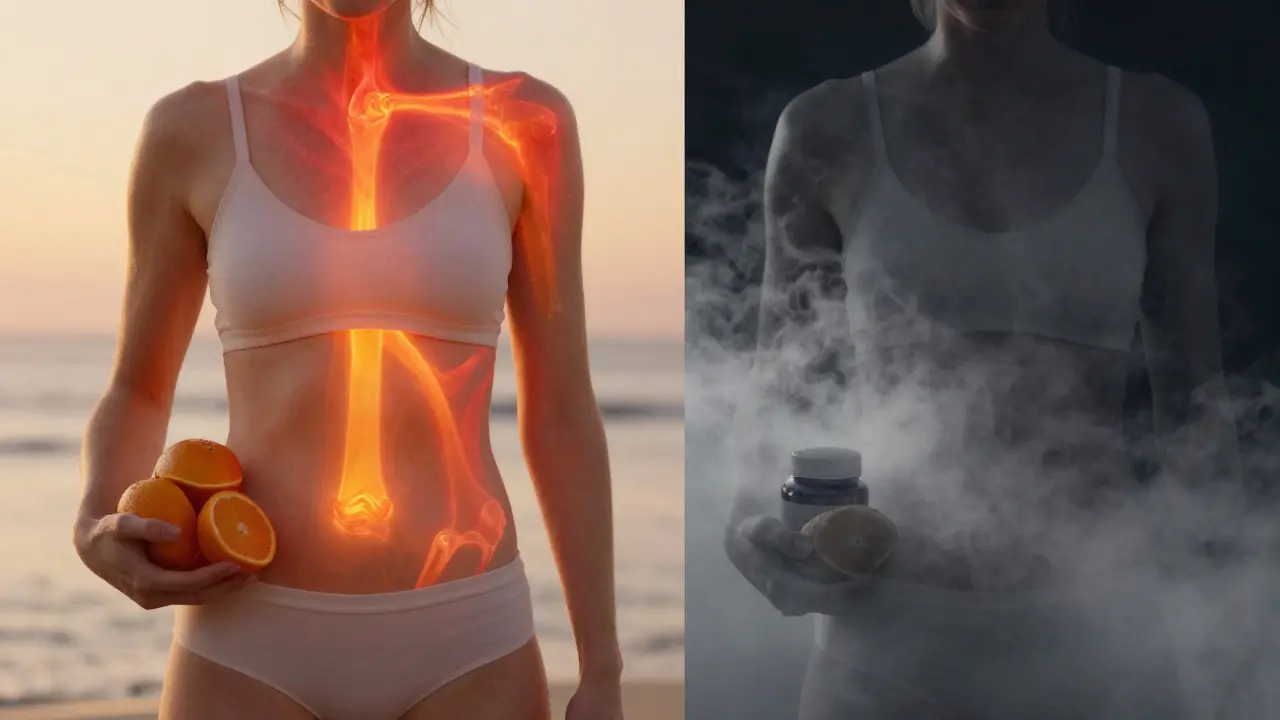 Dvě cesty užívání kolagenu: efektivní ráno s vitamínem C a neúčinně večer po jídle.