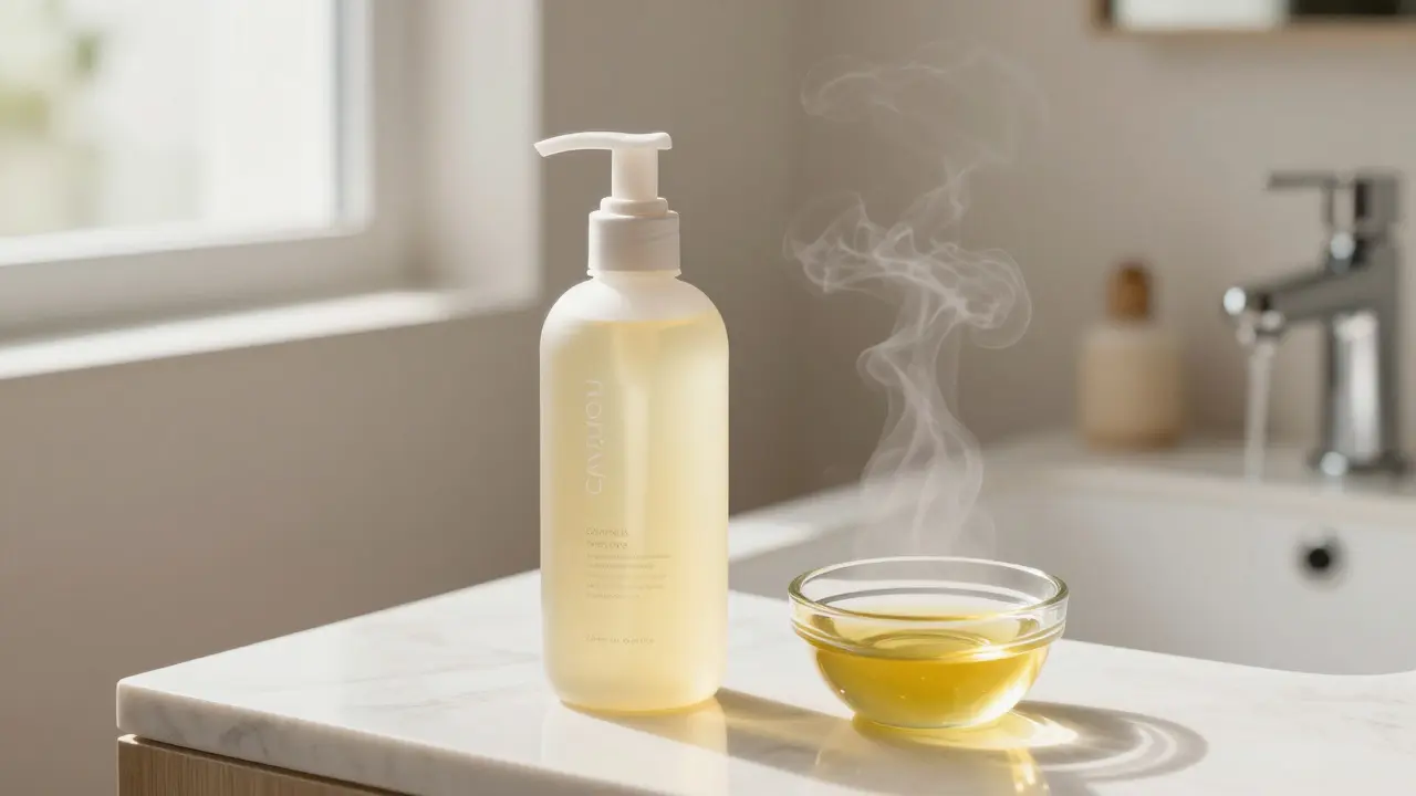 Jemný šampon a jojobový olej pro hydrataci pokožky