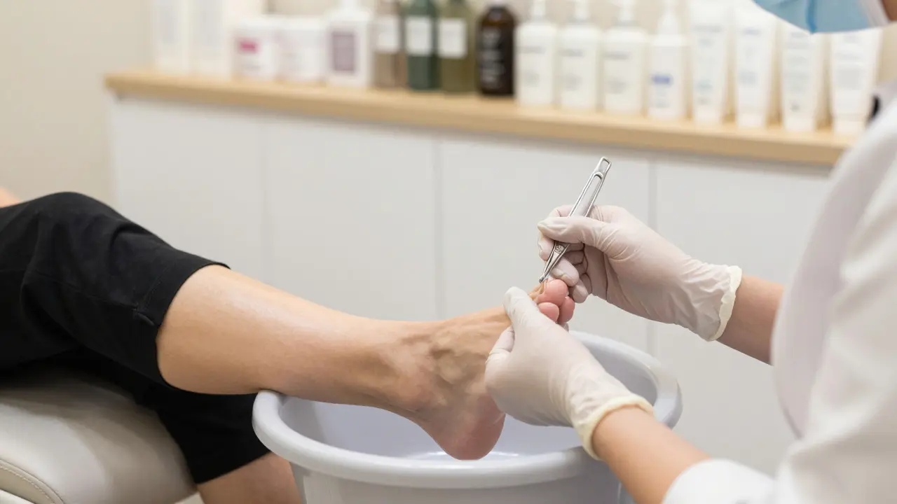 Profesionální pedikúra v čistém a relaxačním prostředí