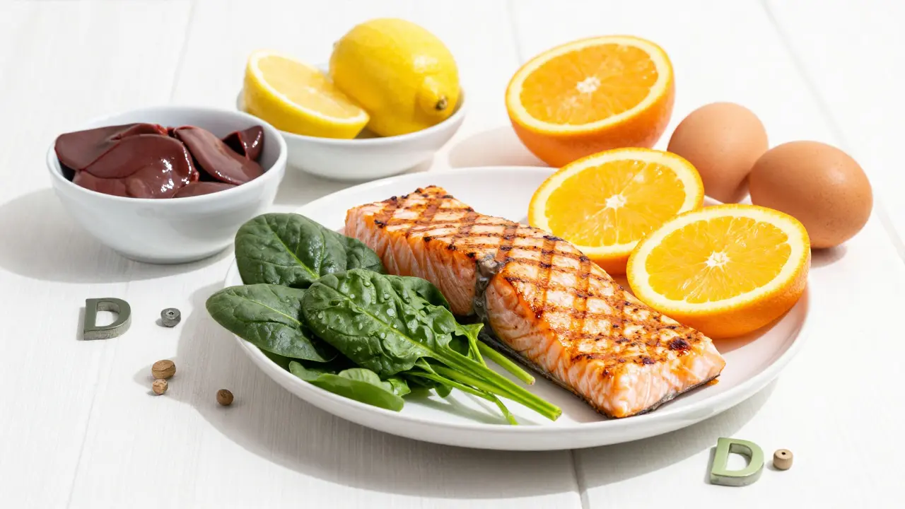 Zdravé potraviny bohaté na vitamíny a minerály