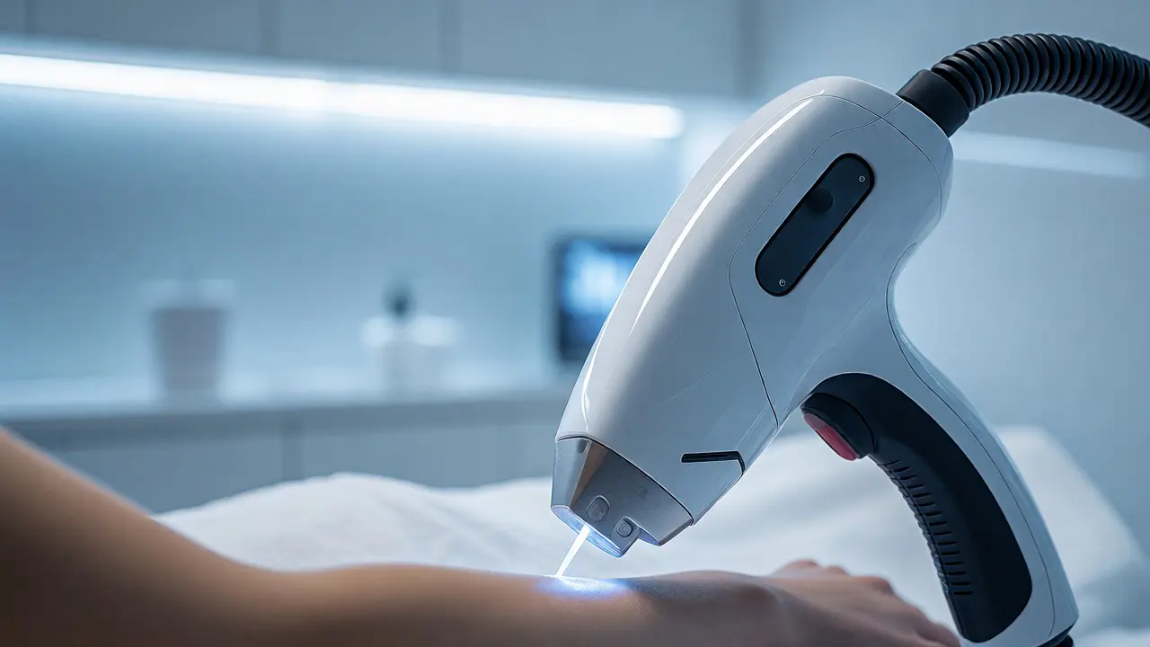 Moderní laserová epilace na paži v čistém klinickém prostředí jako trvalé řešení